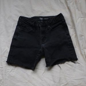 Gap Black Denim Cutoff Shorts